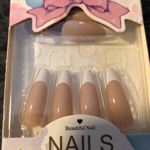 Coffin/Ballerina Shaped Press-On Nails